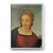 Quadro dettaglio "Madonna del cardellino" con cornice minimal - dimensioni 73x53 cm - Raffaello Sanzio
