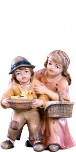 Copertina di 'Coppia di bambini H.K. - Demetz - Deur - Statua in legno dipinta a mano. Altezza pari a 11 cm.'