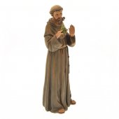 Immagine di 'Statua in resina colorata "San Francesco" - altezza 16 cm'