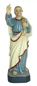 Copertina di 'Statua di San Pietro da 12 cm in confezione regalo con segnalibro in IT/EN/ES/FR'