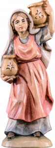 Copertina di 'Pastorella con brocca T.K. - Demetz - Deur - Statua in legno dipinta a mano. Altezza pari a 12 cm.'