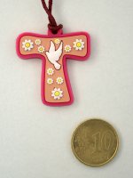 Immagine di 'Croce Tau colorata per la Confessione (rosa)'