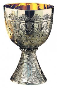 Copertina di 'Calice "Ultima Cena" con i simboli dei quattro Evangelisti - Versione argentata - MOLINA'