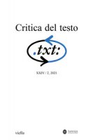 Critica del testo (2021). Vol. 24/2