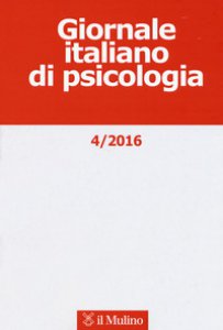 Copertina di 'Giornale italiano di psicologia (2016)'