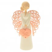 Statua in resina angelo "Vera amicizia" - altezza 15 cm