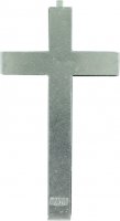 Immagine di 'Croce in legno nero con retro in metallo - 5,5 cm'