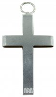 Immagine di 'Croce in legno nero con retro in metallo - 3,2 cm'