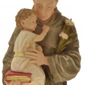 Immagine di 'Statua in resina colorata "Sant'Antonio di Padova" - altezza 25 cm'