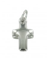 Immagine di 'Croce piccola in metallo nichelato lucido - 1,8 cm'