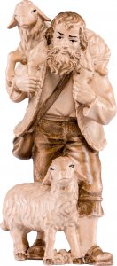 Copertina di 'Pastore con 2 pecore H.K. - Demetz - Deur - Statua in legno dipinta a mano. Altezza pari a 11 cm.'