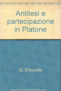 Copertina di 'Ernst Hoffmann. Antitesi e partecipazione in Platone'