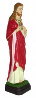 Immagine di 'Statua da esterno del Sacro Cuore di Ges in materiale infrangibile, dipinta a mano, da circa 20 cm'