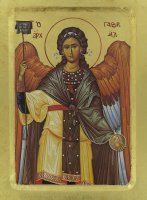 Immagine di 'Icona San Gabriele Arcangelo, produzione greca su legno - 24 x 18 cm'