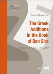 Copertina di 'Greek Additions in the Book of Ben Sira. (The)'