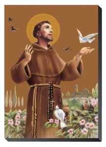 Copertina di 'Icona San Francesco d'Assisi da tavolo - 9,5 x 6,3 cm'
