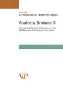 Copertina di 'Analecta brixiana II. Contributi dell'Istituto di Filologia e storia dell'Universit Cattolica del Sacro Cuore'