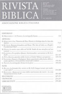 Copertina di 'Rivista biblica (2017) vol.1-2'