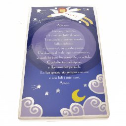 Copertina di 'Quadretto colorato con preghiera "Alla sera" - dimensioni 15x8,5 cm'