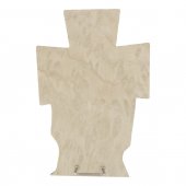 Immagine di 'Croce sagomata con lamina oro "Angelo Custode" - altezza 14 cm'