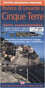 Copertina di 'Riviera di Levante e Cinque Terre 1:75 000. Con guida turistica. Ediz. italiana e inglese'