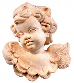 Copertina di 'Tastina d'angelo cirmolo dx - Demetz - Deur - Statua in legno dipinta a mano. Altezza pari a 9 cm.'