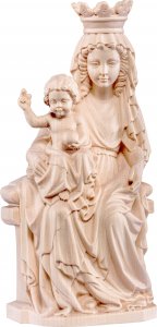 Copertina di 'Statua della Madonna di Praga in legno naturale, linea da 25 cm, Madonne Gotiche - Demetz Deur'