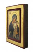 Immagine di 'Icona Madre di Dio di Jaroslav, produzione greca su legno - 15,5 x 12 cm'