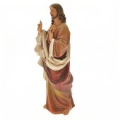 Immagine di 'Statua in resina dipinta a mano "Sacro Cuore di Gesù" - altezza 17 cm'