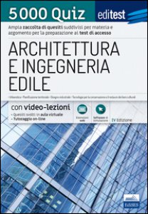 Copertina di 'EdiTest Architettura e Ingegneria edile. 5000 Quiz. Con espansione online'