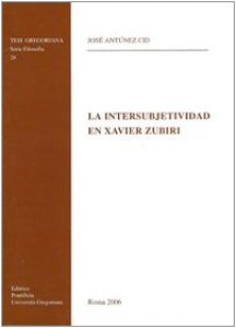 Copertina di 'La intersubjetividad en xavier zubiri'