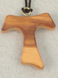 Copertina di 'Croce in legno d'ulivo tau - altezza 3,2 cm'