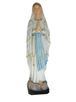 Statua in resina dipinta a mano "Madonna di Lourdes" - altezza 50 cm