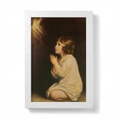 Quadretto "Samuele il fanciullo" con cornice minimal - dimensioni 15x10 cm - Joshua Reynolds