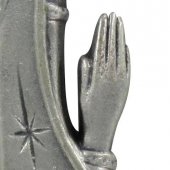 Immagine di 'Medaglia Madonna di profilo in metallo - 3,5 cm'