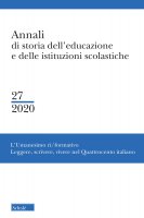 Annali di storia dell'educazione e delle istituzioni scolastiche. Vol. 27/2020: