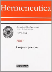 Copertina di 'Hermeneutica  2007. Corpo e persona'