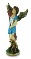 Immagine di 'Statua San Michele in gesso dipinta a mano - 40 cm'