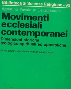 Copertina di 'Movimenti ecclesiali contemporanei. Dimensioni storiche, teologico-spirituali ed apostoliche'