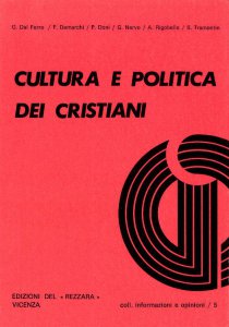 Copertina di 'Cultura e politica dei cristiani'