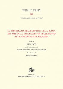Copertina di 'La diplomazia delle lettere nella Roma dei Papi dalla seconda metà del Seicento alla fine dell'Antico Regime'