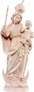 Copertina di 'Statua della Madonna Bavarese da 1 metro in legno naturale - Demetz Deur'