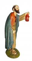 Immagine di 'Statuine presepe: Pastore con lanterna linea Martino Landi per presepe da cm 12'