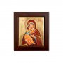 Icona bizantina in legno e sfondo oro "Madonna col Bambino" - dimensioni 14,5x16 cm