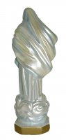 Immagine di 'Statua Madonna di Medjugorje in gesso madreperlato dipinta a mano - 20 cm'