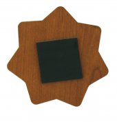 Immagine di 'Calamita Nativit in legno mdf a forma di stella - 6 x 6 cm'