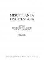 Miscellanea Francescana n. I - II/2022