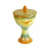 Pisside in ceramica "Modello Colomba Spirito Santo" - 17 cm