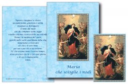 Copertina di 'Biglietto fustellato con tavoletta di Maria che e scioglie i nodi'