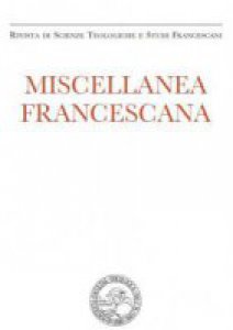 Copertina di 'Miscellanea Francescana n. I-II/2015'